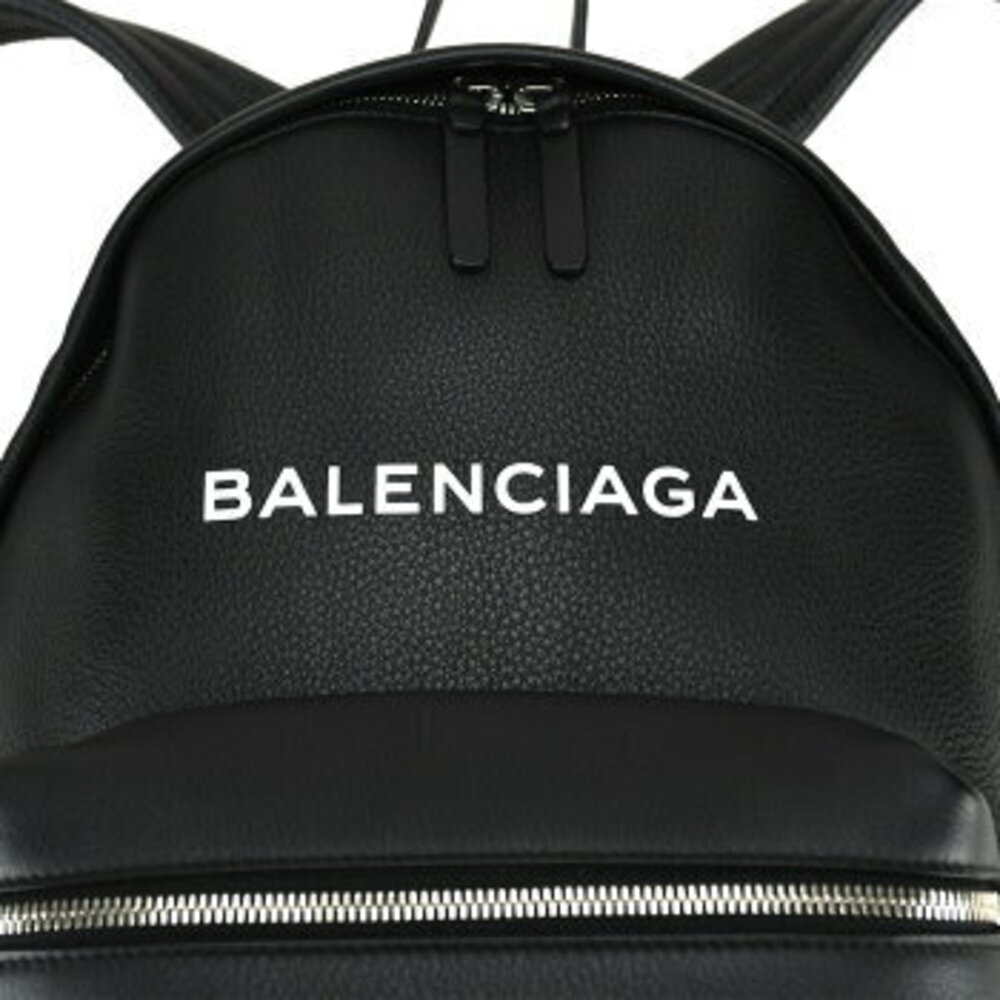 Balenciaga Leather Backpack Logo Black Everyday - Picture 5 of 6